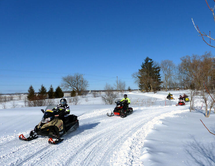 Snowmobiling OFSC Trails in Ontario Farm Country Northern Ontario Travel